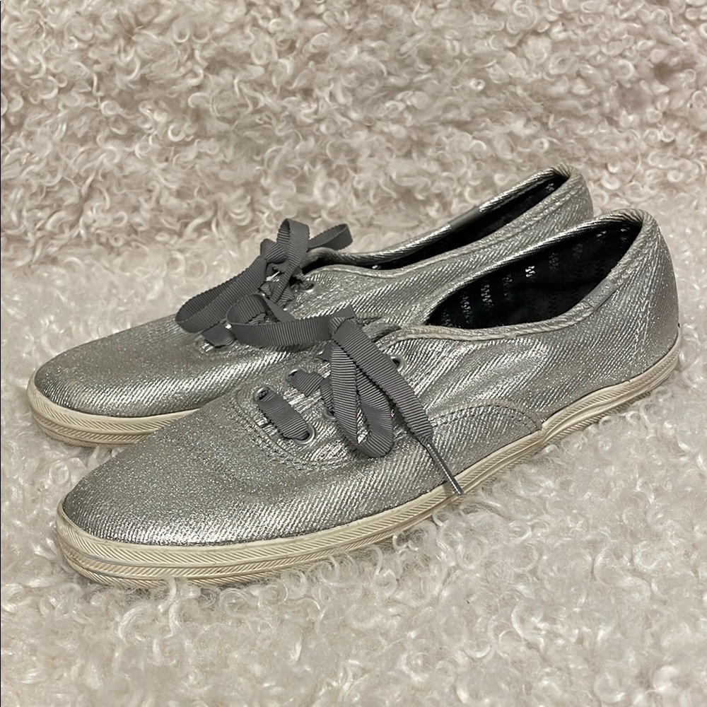 Keds Women’s Silver Metallic Sneakers